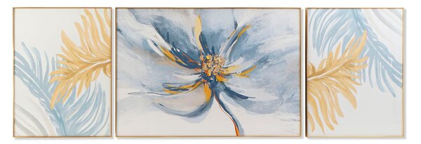 Painting DKD Home Decor Flowers (240 x 3 x 80 cm)