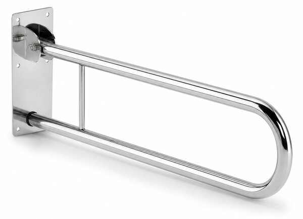 Folding bathroom grab bar Chrome