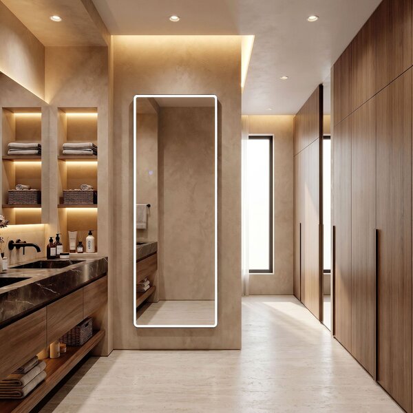 Mirror LED Classico 60x170cm Black
