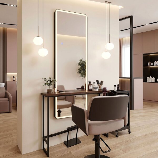 Mirror LED Classico 60x170cm Black