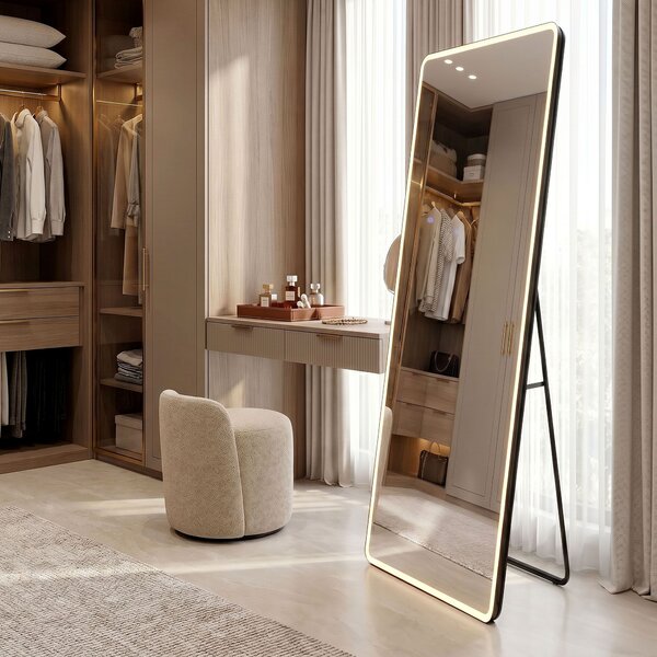 Mirror LED Classico 60x170cm Black