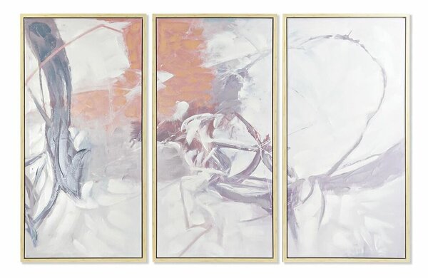 Set of 3 pictures DKD Home Decor 180 x 4 x 120 cm Abstract Urban