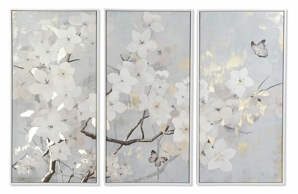 Set of 3 pictures DKD Home Decor Tree Oriental 150 x 4 x 100 cm