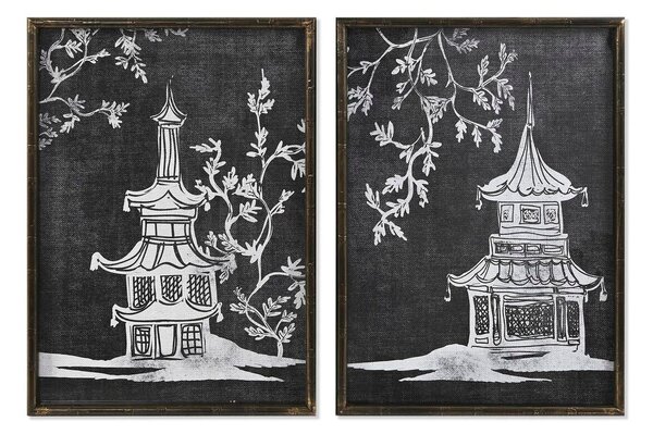 Painting DKD Home Decor 50 x 2,8 x 70 cm Oriental (2 Units)