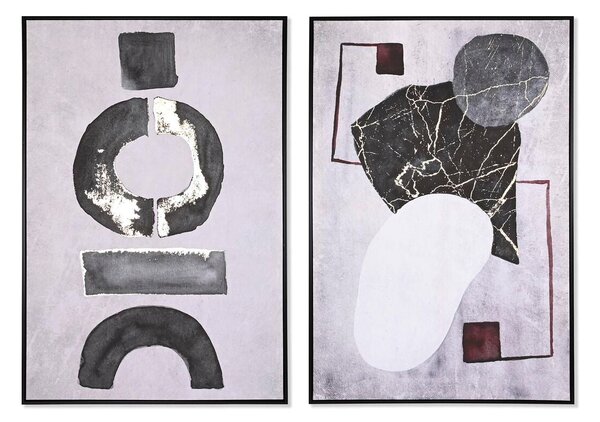 Painting DKD Home Decor 83 x 4,5 x 122,5 cm 83 x 4,5 x 123 cm Abstract Modern (2 Units)