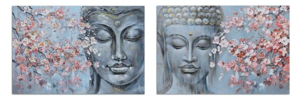 Canvas DKD Home Decor 120 x 2,8 x 80 cm Buddha Oriental (2 Units)