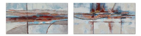 Painting DKD Home Decor 140 x 2,8 x 70 cm Abstract Modern (2 Units)