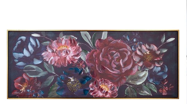 Painting 135 x 3,5 x 55 cm Canvas Flowers