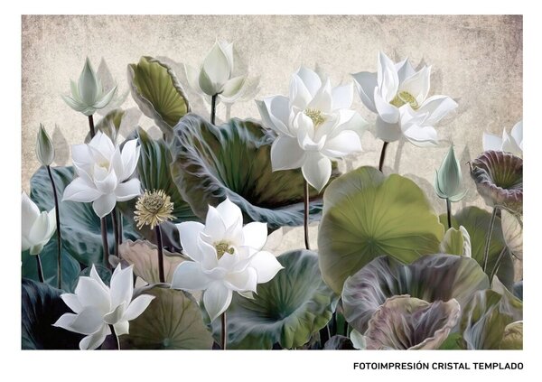 Canvas Waterlily 120 x 4 x 80 cm