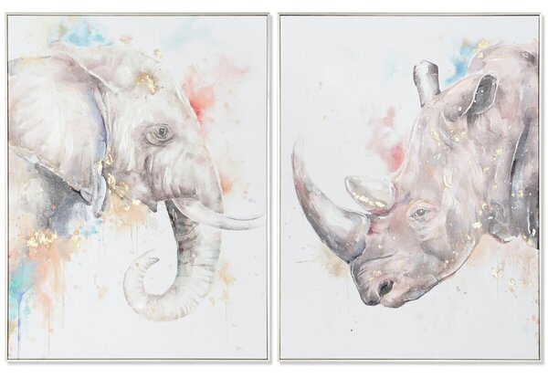 Painting DKD Home Decor Modern animals 60 x 3,5 x 80 cm (2 Units)