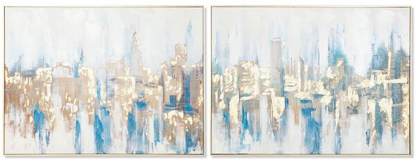 Painting DKD Home Decor New York Loft 80 x 3,5 x 60 cm (2 Units)