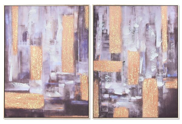 Painting Home ESPRIT Abstract Modern 62 x 4,5 x 82 cm (2 Units)