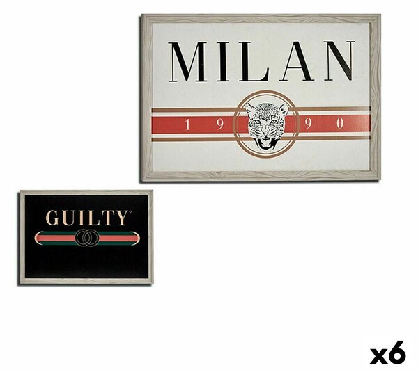 Painting GUILTY MILAN Particleboard 46 x 2 x 66 cm (6 Units)