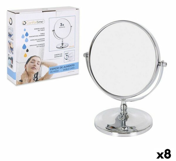 Magnifying Mirror Confortime 15 x 12 x 21,5 cm (8 Units)