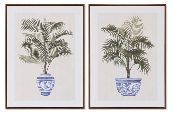 Painting Home ESPRIT Palms Colonial 60 x 4 x 80 cm (2 Units)