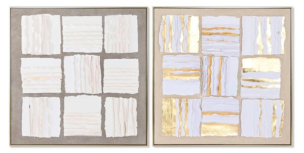 Painting Home ESPRIT Abstract Modern 102,3 x 4,5 x 102,3 cm (2 Units)