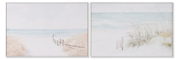 Painting Home ESPRIT Beach Mediterranean 120 x 4 x 80 cm (2 Units)