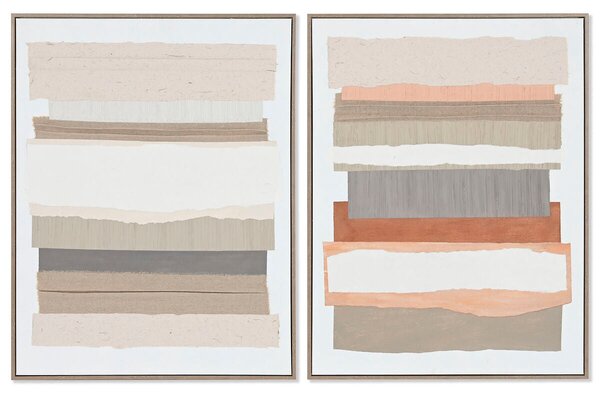 Painting Home ESPRIT Abstract Urban 62,3 x 4,5 x 82,3 cm (2 Units)