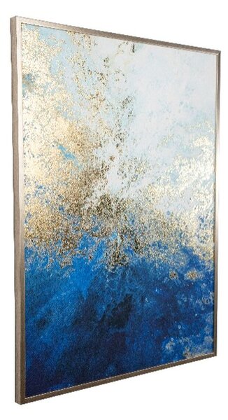 Canvas Romimex polystyrene MDF Wood Abstract 60 x 80 x 3 cm