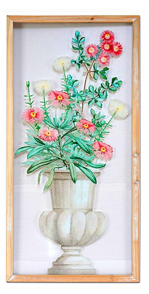 Sheet Romimex PVC Wood 39 x 79 x 2 cm Floral