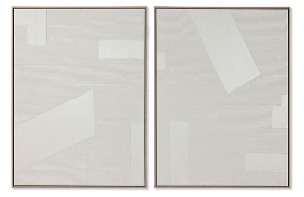 Painting Home ESPRIT White Modern 75 x 4 x 100 cm (2 Units)