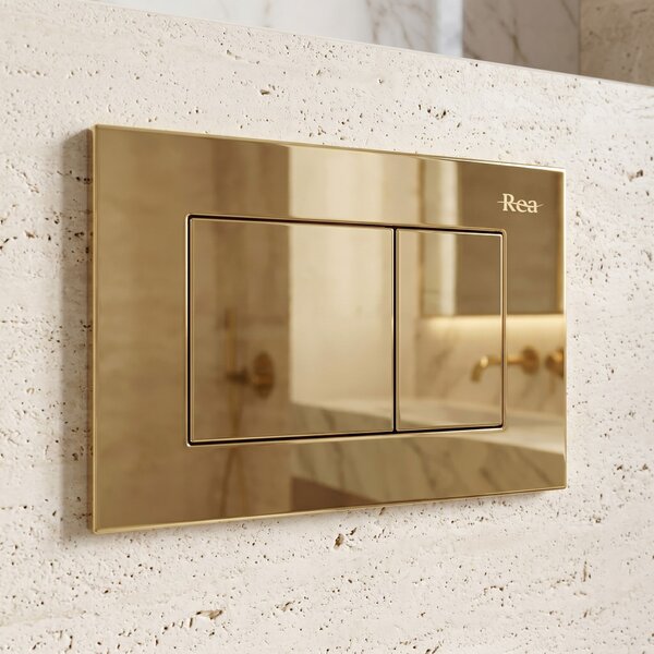 Toilet Flush Button Rea J K011A-Q and Slim 024N Gold