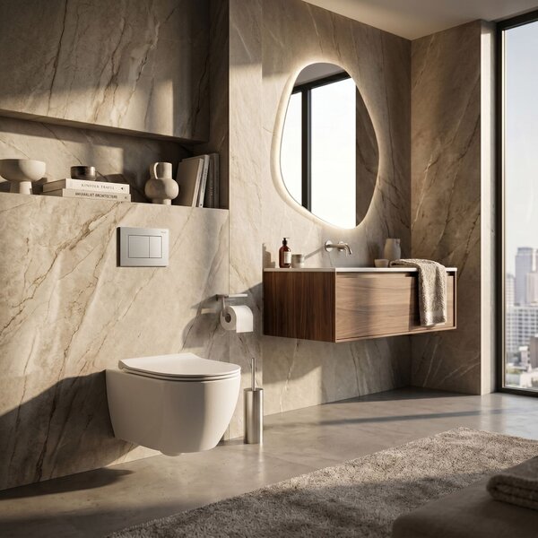 Toilet Flush Button Rea J K011A-Q and Slim 024N Satin