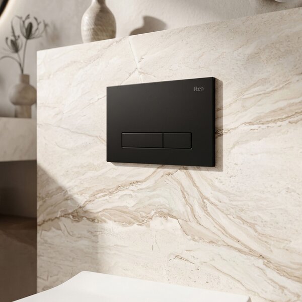 Toilet Flush Button Rea HD K011A-Q and Slim 024N Black