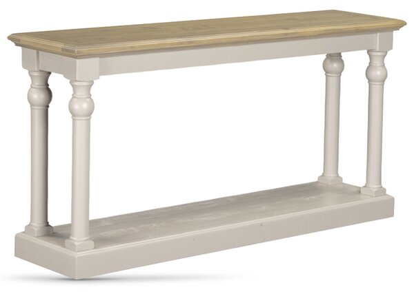 Chilton 160cm Wooden Console Table - Grey And Natural
