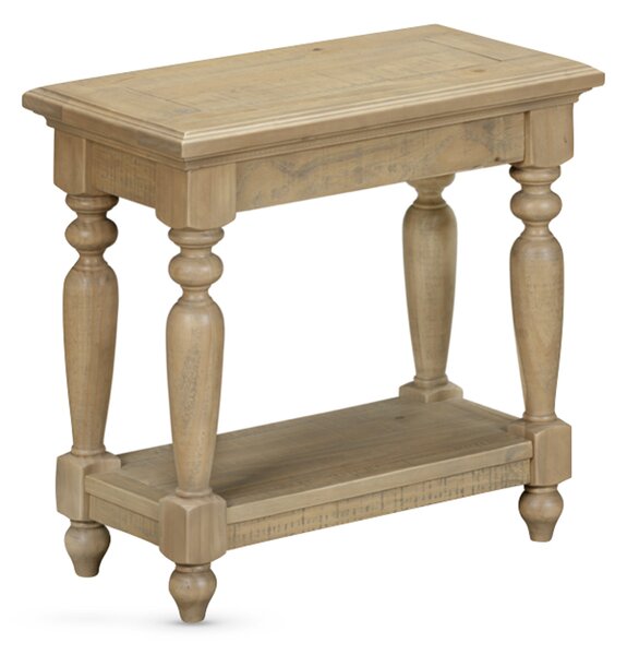 Chilton Wooden Rectangular Side Table - Rustic Oak
