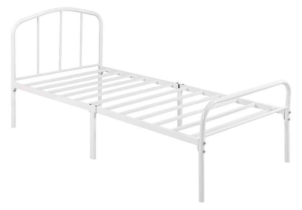 Multan Metal Single Bed - White