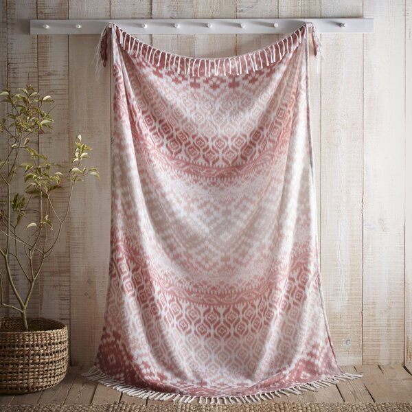 Appletree Sakari Tassled 130cm x 180cm Bedspread Terracotta