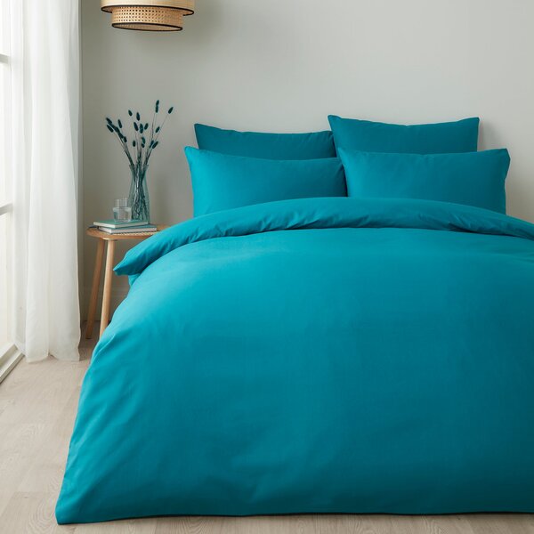 Appletree Pure Cotton Duvet Cover Bedding Set Teal