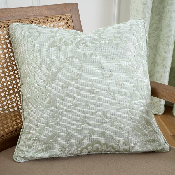 Curtina Marple 43cm x 43cm Filled Cushion Sage Green