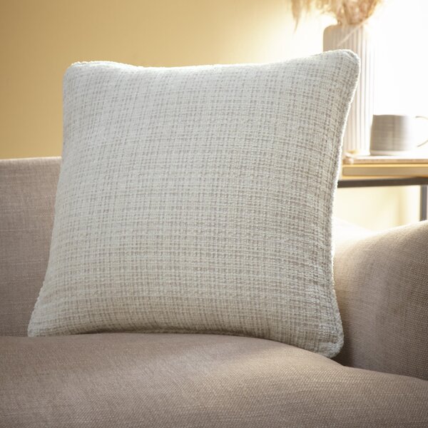 Appletree Alba 43cm x 43cm Soft Touch Chenille Filled Cushion Ivory