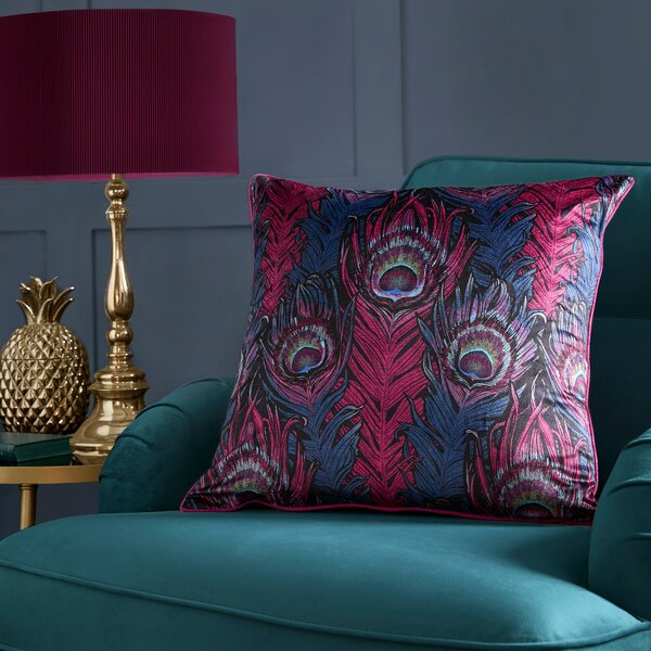 Laurence Llewelyn-Bowen Dandy 55cm x 55cm Filled Cushion Plum