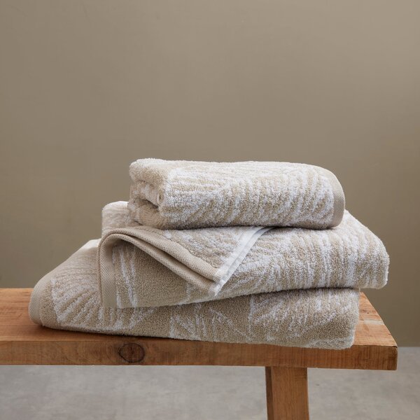 Fusion Matteo Jacquard Towel Natural