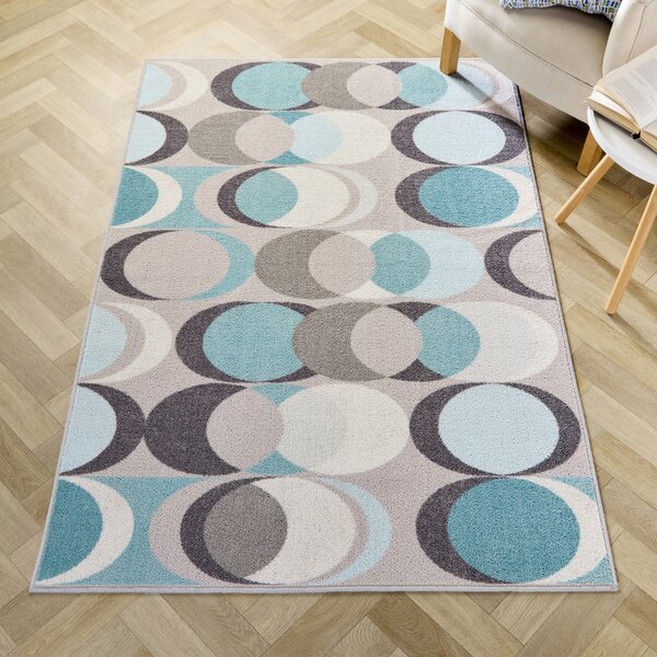 Fusion Sander Non Slip 120cm x 180cm Rug Duck Egg