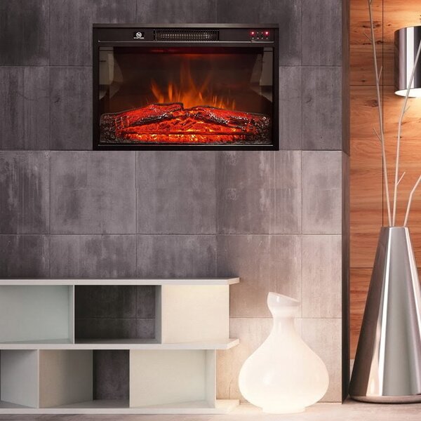 ElectricSun Electric Fireplace Insert 23 inch, Electric Log Burner, with Sound Effect, 3 Colour, with APP, W59xH44cm