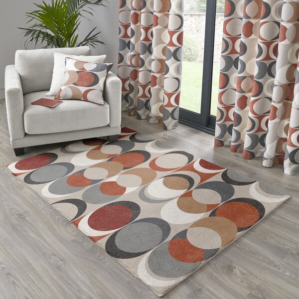 Fusion Sander Non Slip 120cm x 180cm Rug Spice