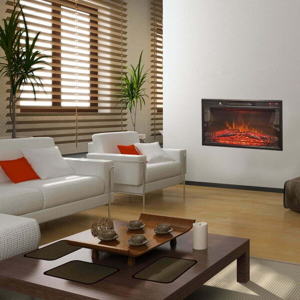 ElectricSun Electric Fireplace Insert 23 inch, Electric Log Burner, with Sound Effect, 3 Colour, with APP, W59xH44cm