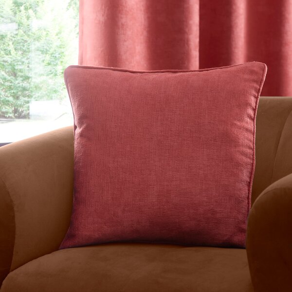 Fusion Strata 43cm x 43cm Filled Cushion Terracotta