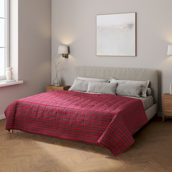 Stripe quilted throw