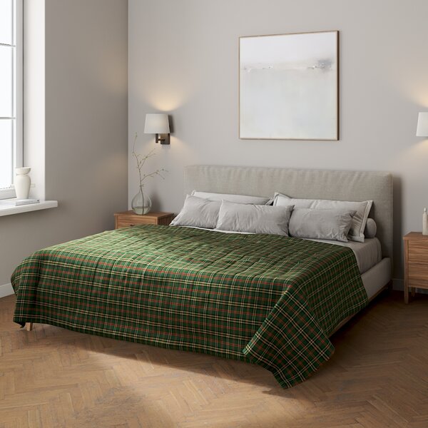 Stripe quilted throw