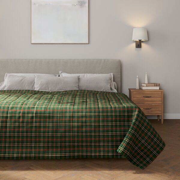 Stripe quilted throw
