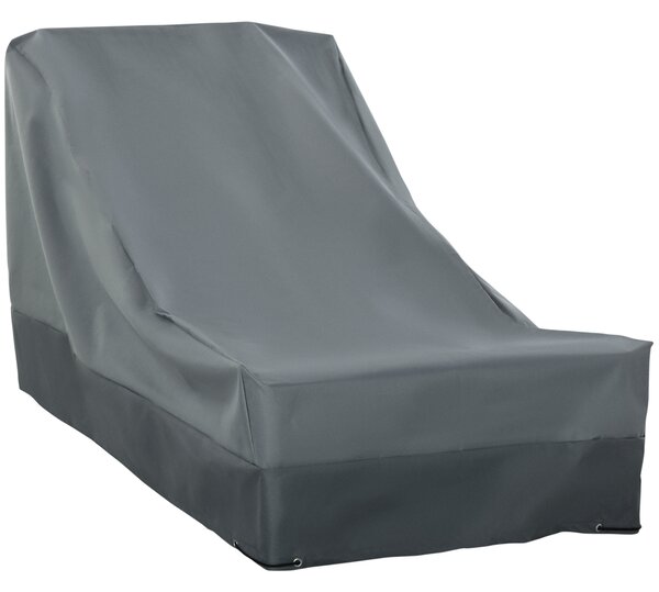 Outsunny Patio Furniture Cover, Rectangular Chair Protection, Water UV Resistant, 600D Oxford Fabric, 200 x 86 x 82 cm Aosom UK