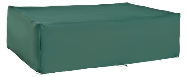 Outsunny Rattan Furniture Cover, UV and Rain Protective Outdoor Garden Rectangular Waterproof Shelter, 222x155x67cm, Green Aosom UK