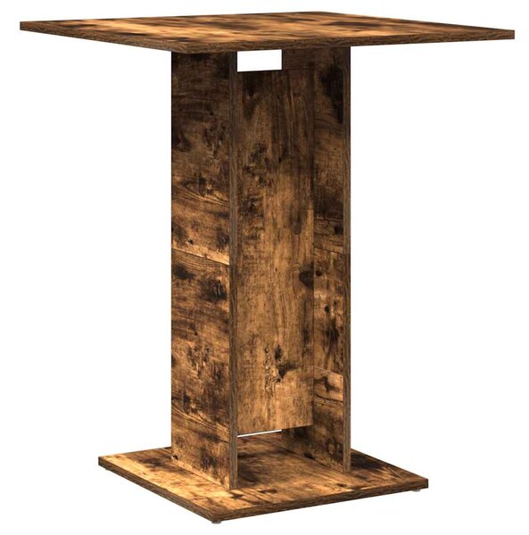 Bistro Table Smoked Oak 60x60x75 cm Engineered Wood