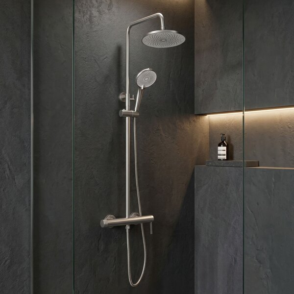 Shower set Rea Rivo Brush Nickel