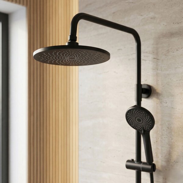 Shower set Rea Rivo Black